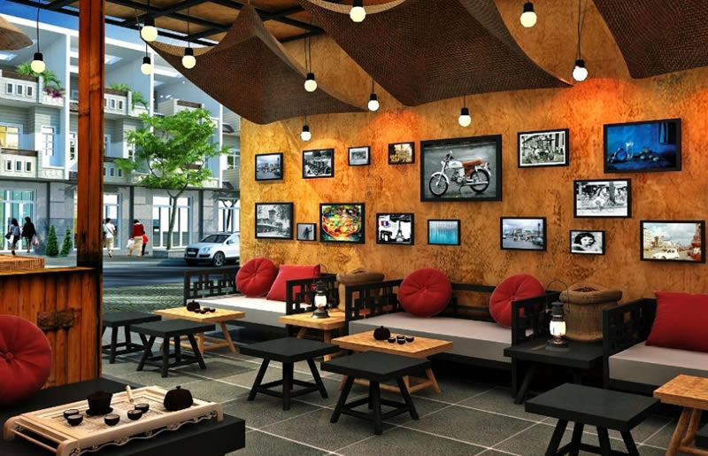 Thiết kế quán cà phê đẹp tại TP Vinh Nghệ An